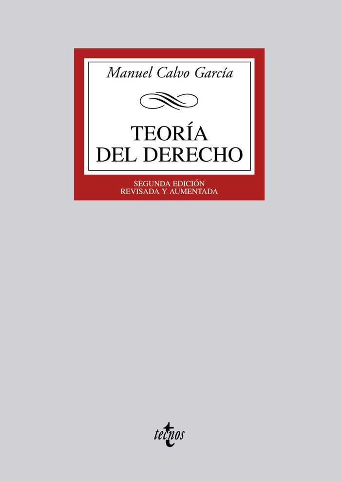 Teoría del Derecho, de Calvo García, Manuel | portada del libro