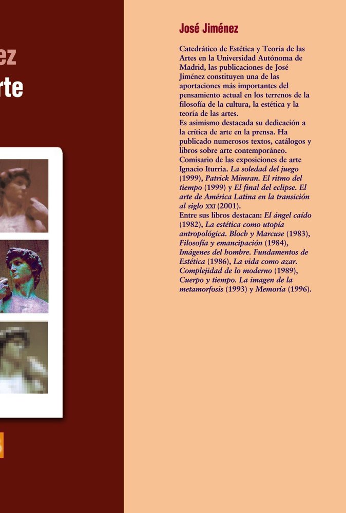 Teoría del arte, de Jiménez Jiménez, José | portada del libro