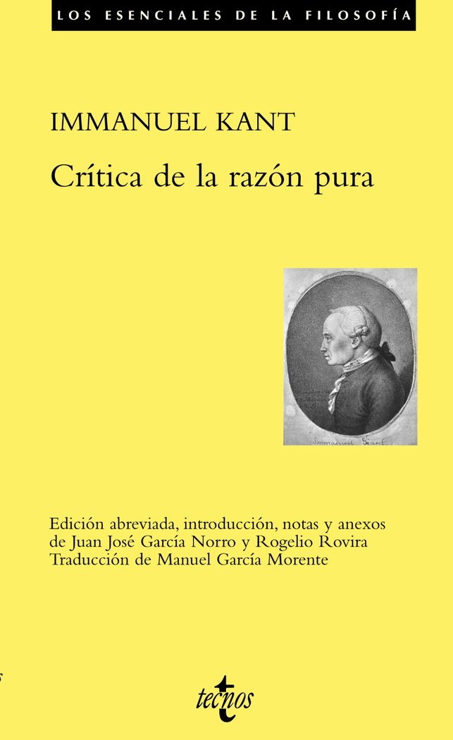 Crítica de la razón pura, de Kant, Immanuel | portada del libro