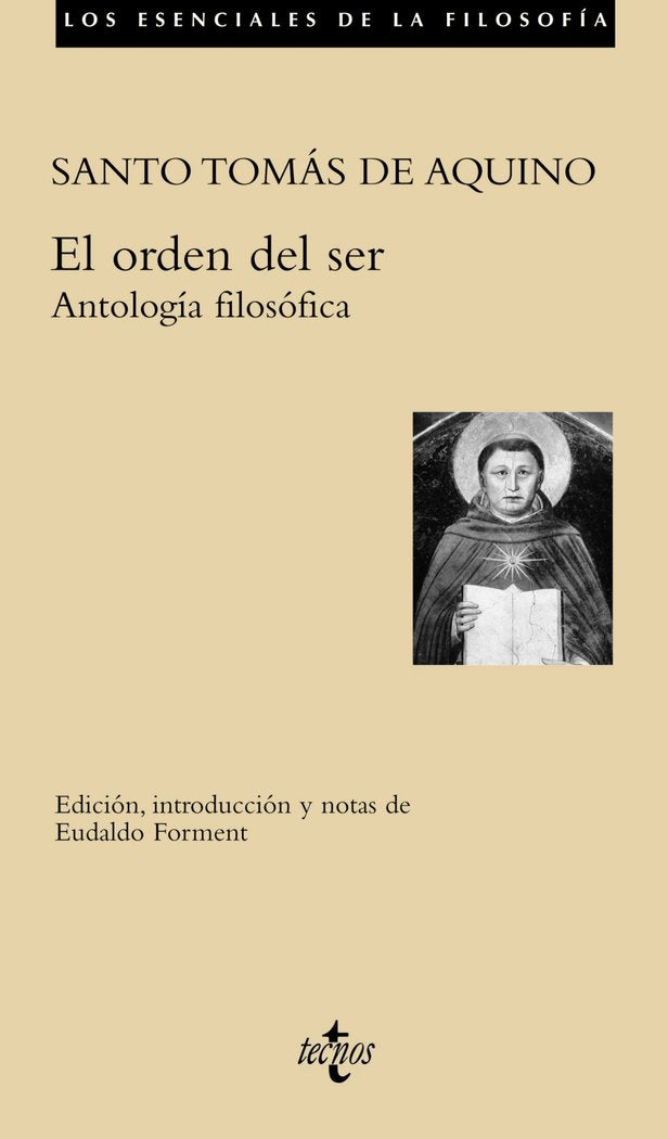 El orden del ser, de Aquino, Santo Tomás de | portada del libro