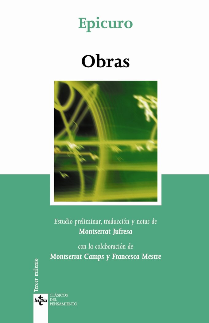 Obras, de Epicuro | portada del libro