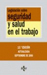 Legislación sobre seguridad y salud en el trabajo | portada del libro