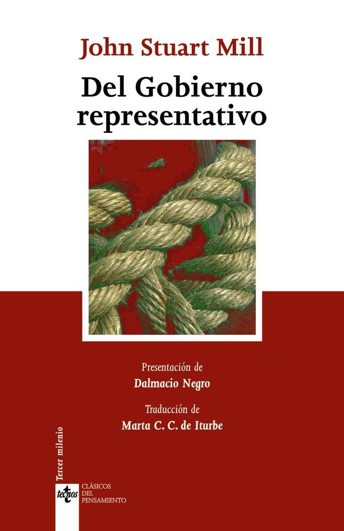 Del Gobierno representativo, de Mill, John Stuart | portada del libro