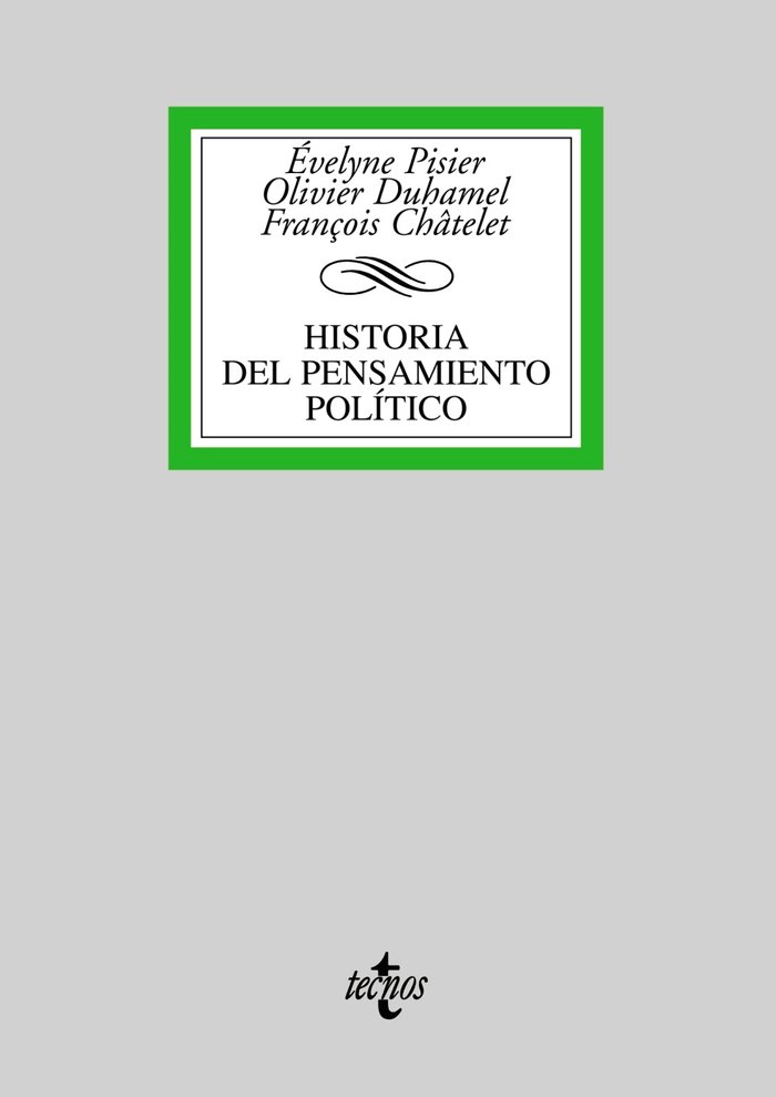 Historia del pensamiento político, de Châtelet, François | portada del libro