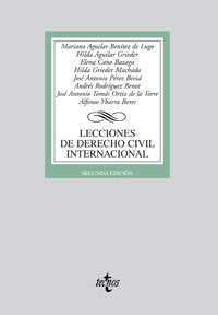Lecciones de Derecho Civil Internacional, de AGUILAR BENITEZ DE LUGO MARIANO | portada del libro