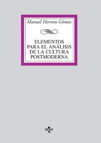 Elementos para el análisis de la cultura postmoderna, de HERRERA GOMEZ MANUEL | portada del libro