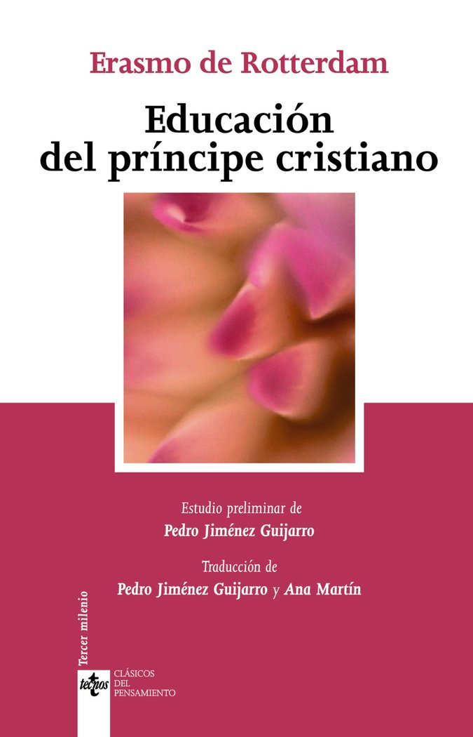 Educación del príncipe cristiano, de Rotterdam, Erasmo de | portada del libro