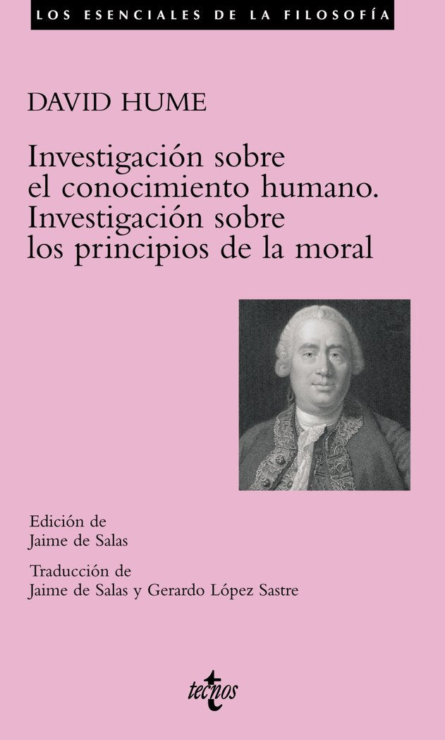Investigación sobre el conocimiento humano. Investigación sobre los principios de la moral, de Hume, David | portada del libr