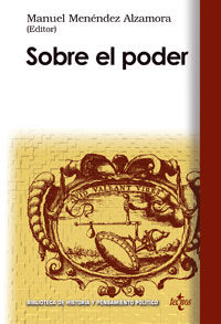 Sobre el poder, de Menéndez Alzamora, Manuel | portada del libro