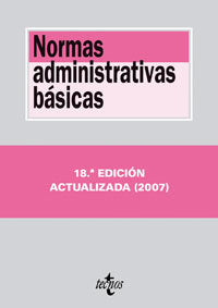 Normas administrativas básicas | portada del libro