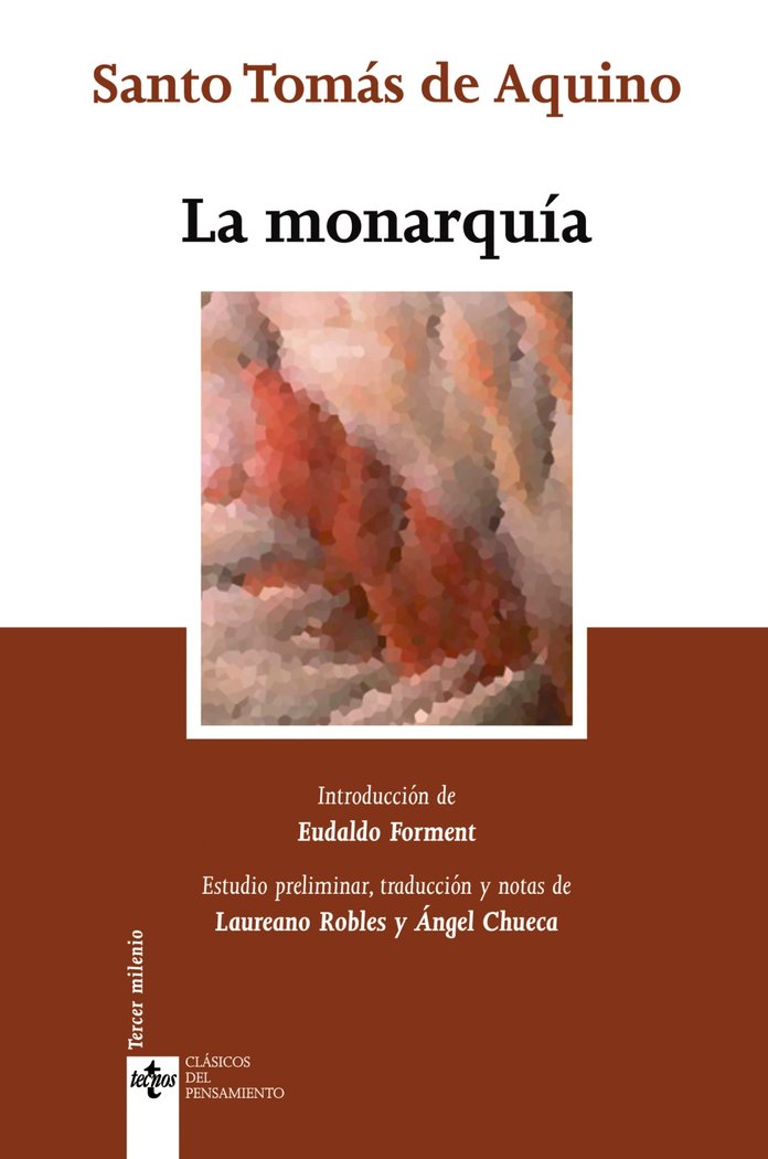 La monarquía, de Aquino, Santo Tomás de | portada del libro