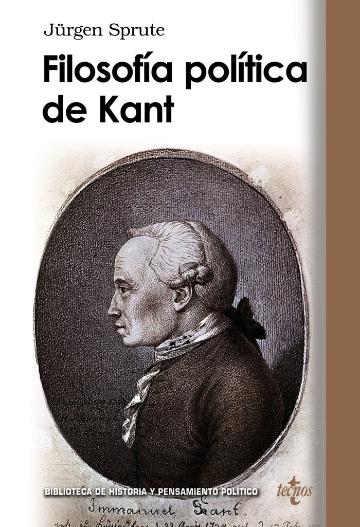 Filosofía política de Kant, de Sprute, Jürgen | portada del libro