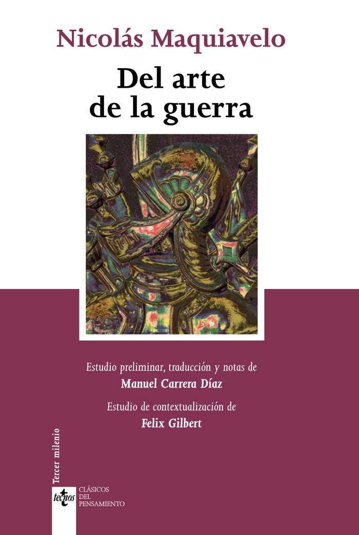 Del arte de la guerra, de Maquiavelo, Nicolás | portada del libro