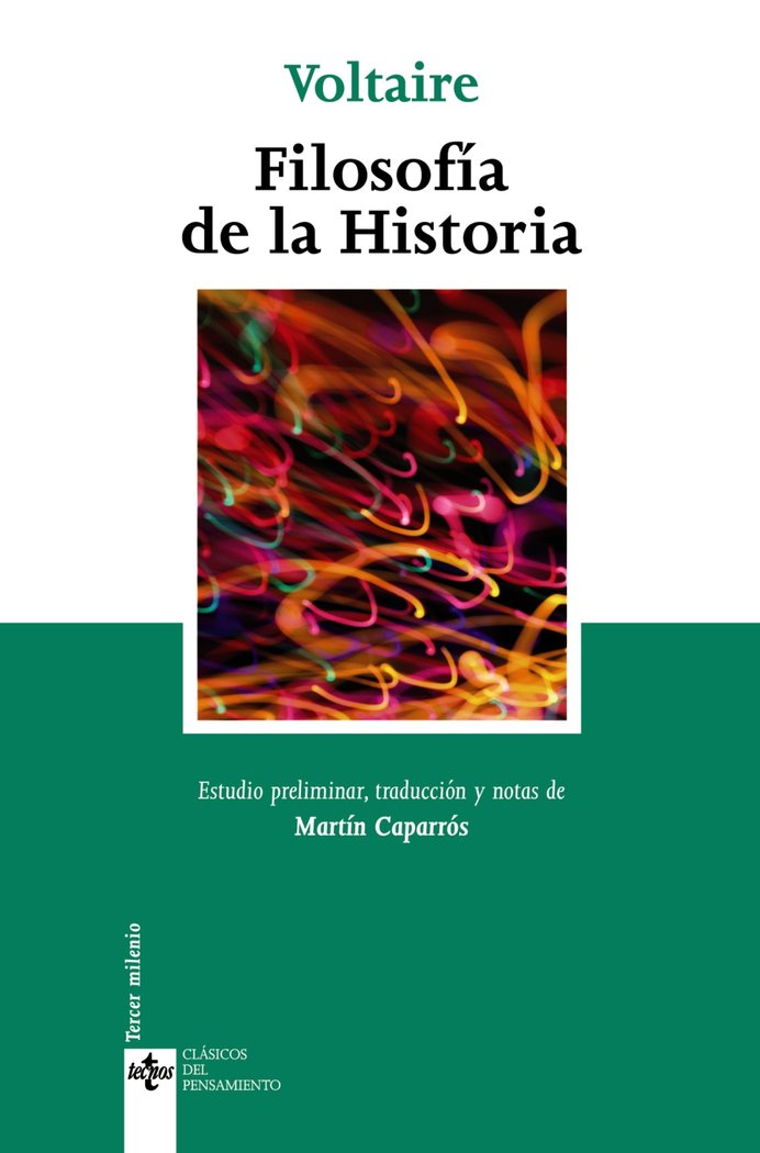Filosofía de la Historia, de Voltaire | portada del libro