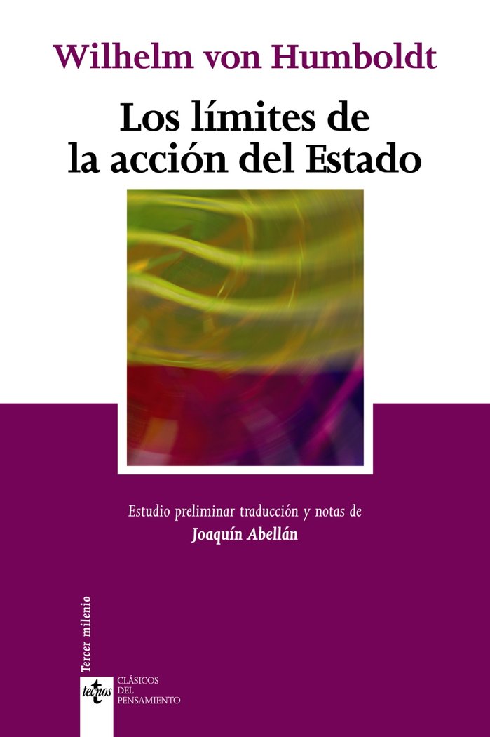 Los límites de la acción del Estado, de Humboldt, Wilhelm von | portada del libro