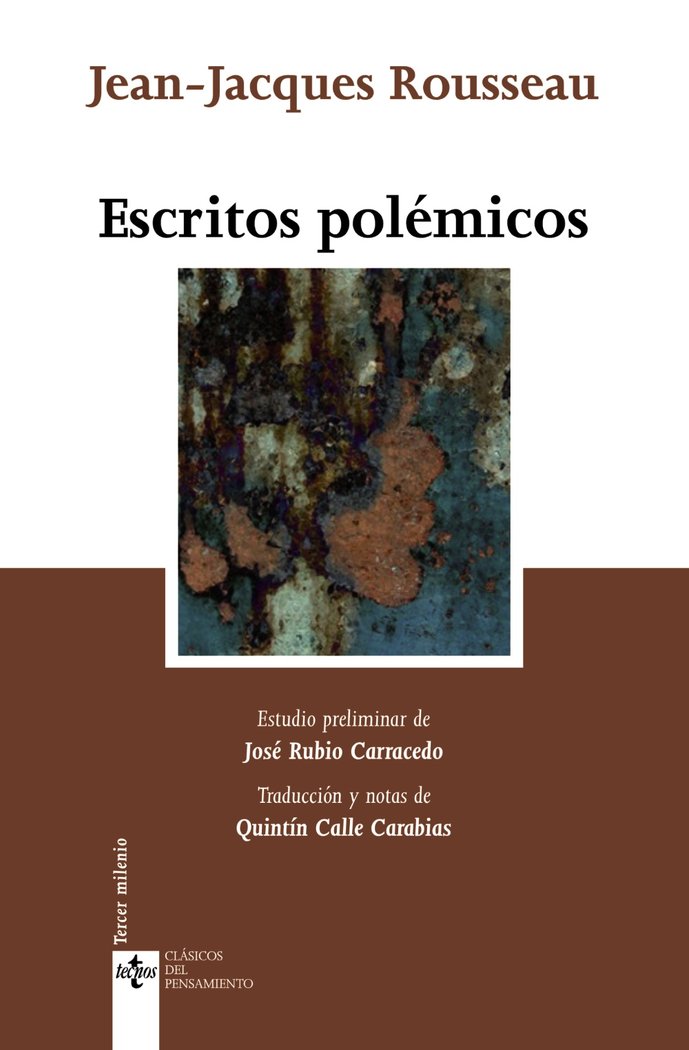 Escritos polémicos, de Rousseau, Jean-Jacques | portada del libro