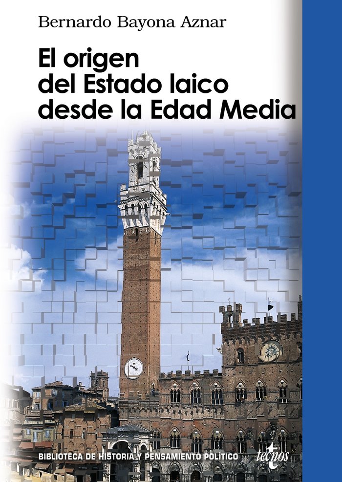El origen del Estado laico desde la Edad Media, de Bayona Aznar, Bernardo | portada del libro