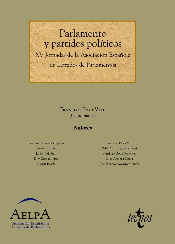 Parlamento y partidos políticos, de Pau i Vall, Francesc | portada del libro