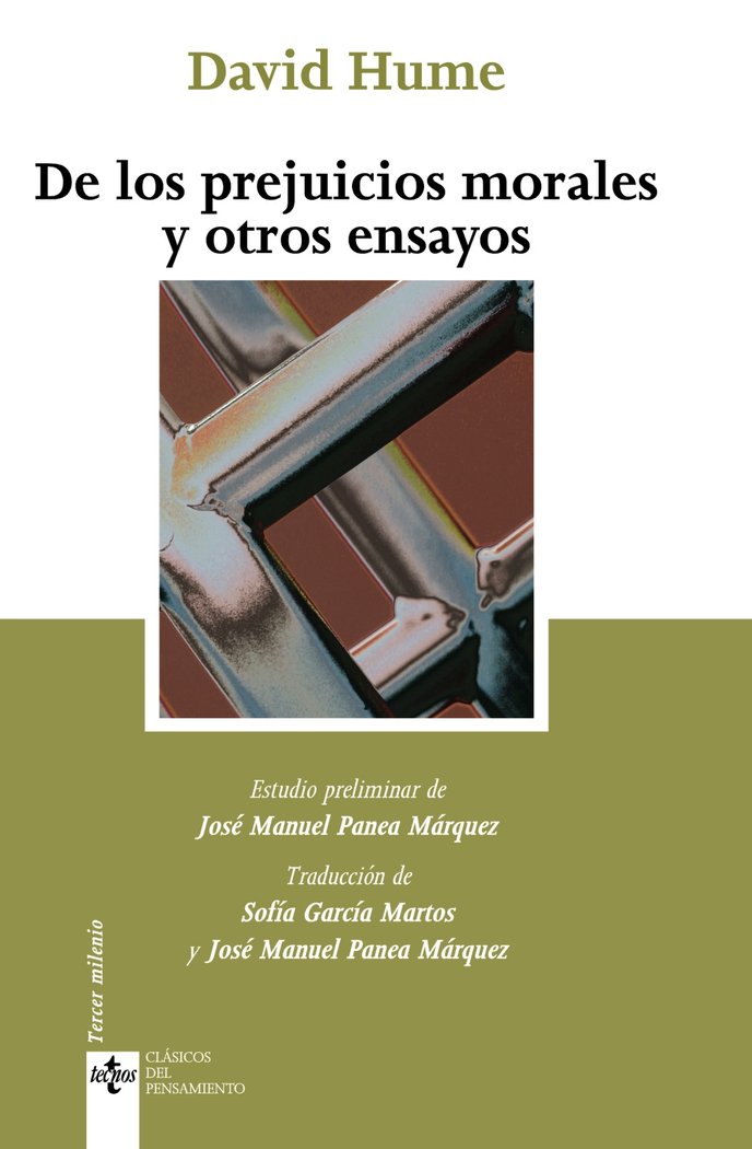De los prejuicios morales y otros ensayos, de Hume, David | portada del libro