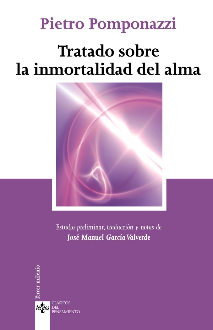 Tratado sobre la inmortalidad del alma, de Pomponazzi, Pietro | portada del libro