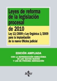 Leyes de reforma de la legislación procesal de 2010, de - | portada del libro