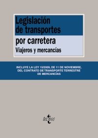 Legislación de transportes por carretera, de - | portada del libro