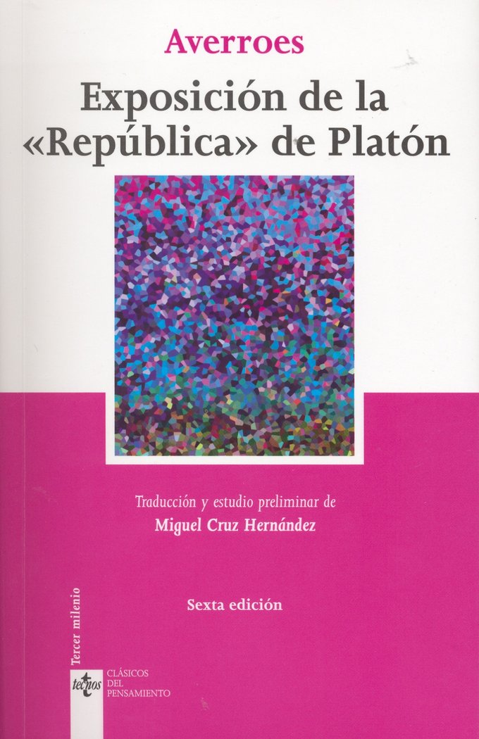 Exposición de la República de Platón, de Averroes | portada del libro