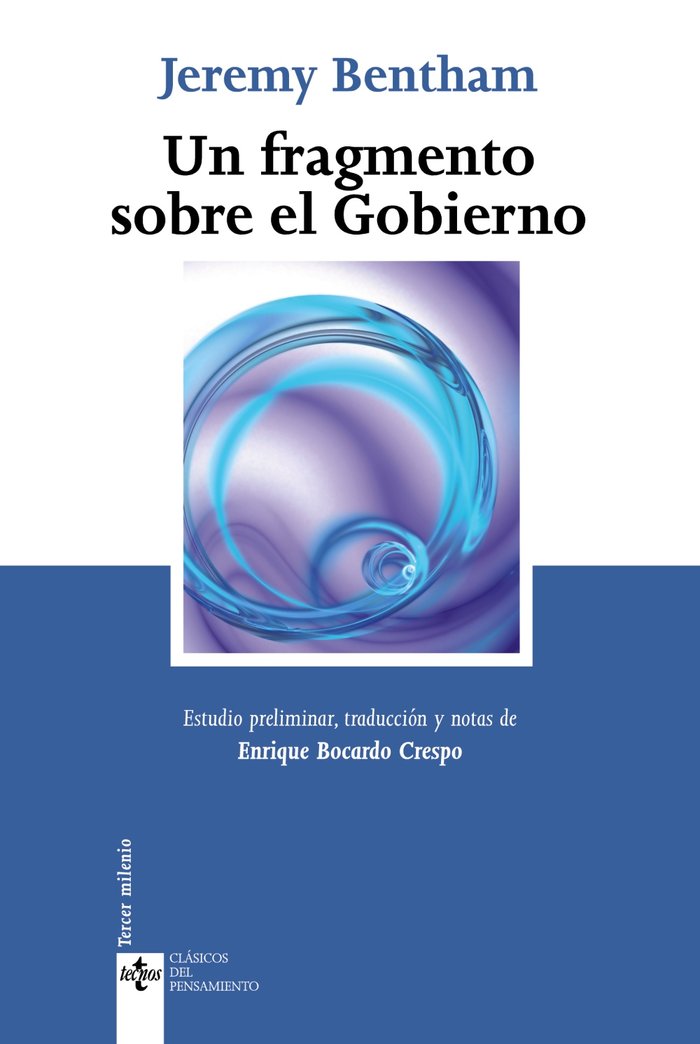 Un Fragmento sobre el Gobierno, de Bentham, Jeremy | portada del libro