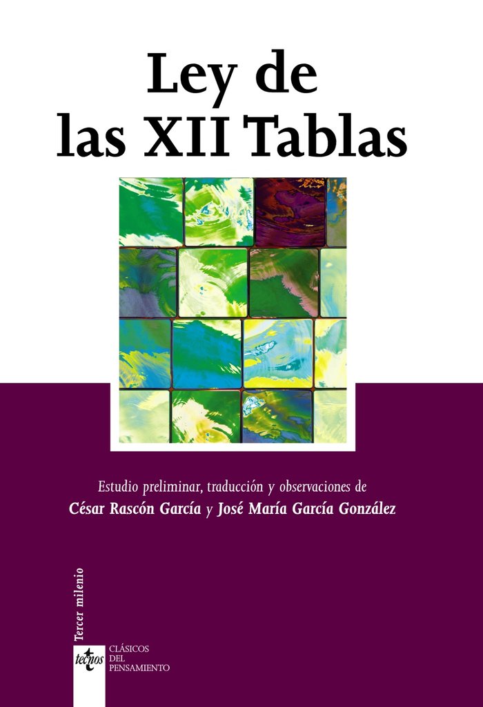Ley de las XII Tablas, de - | portada del libro