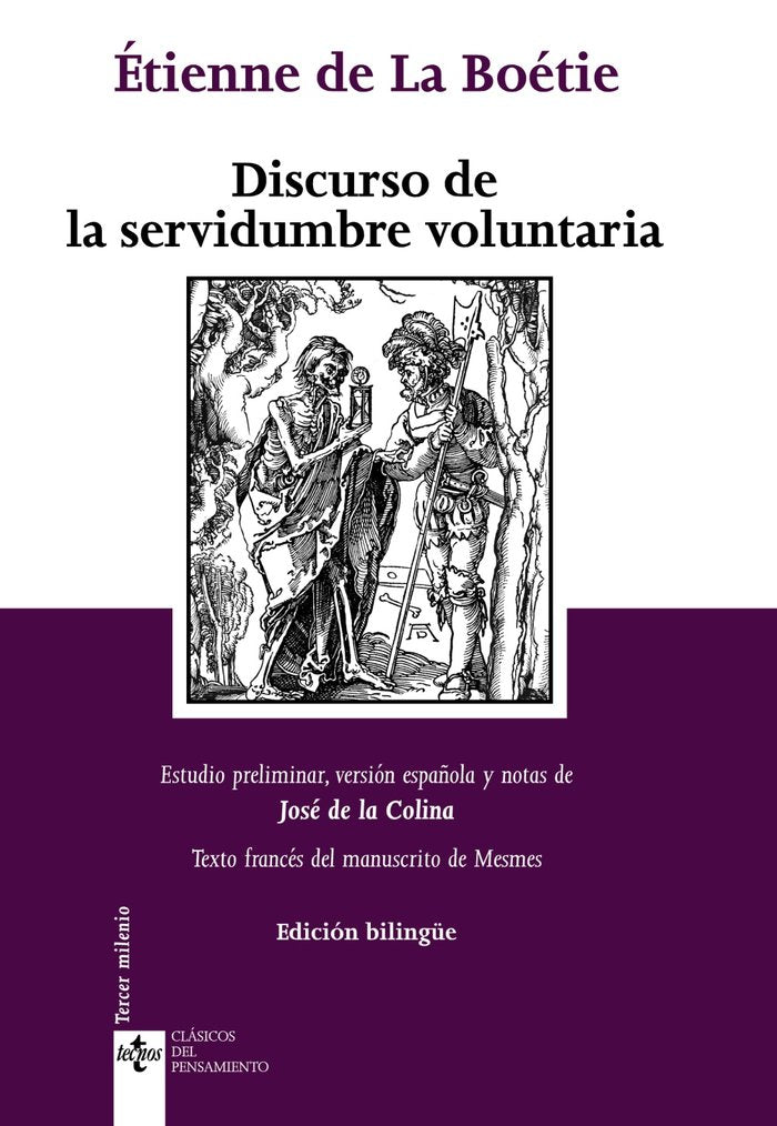 Discurso de la servidumbre voluntaria. Discours de la servitude volontaire, de Boétie, Étienne de La | portada del libro