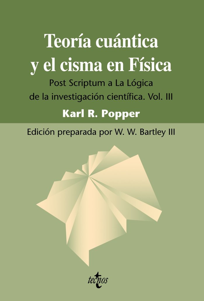 Teoría cuántica y el cisma en Física, de Popper, Karl R. | portada del libro
