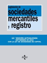 Legislación de sociedades mercantiles y registro, de - | portada del libro