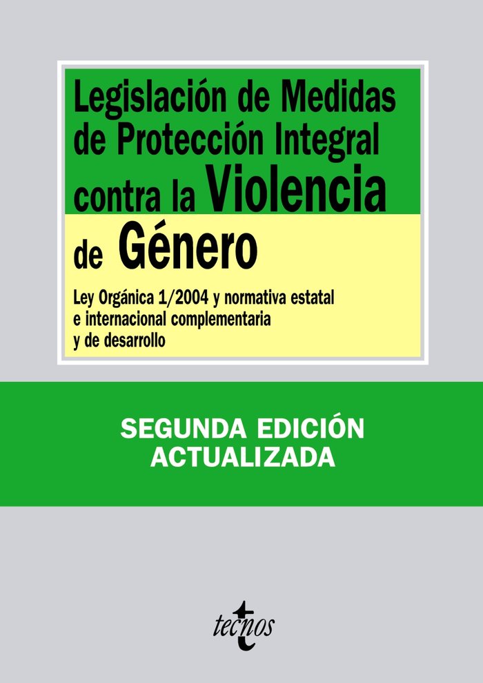 Legislación de Medidas de Protección Integral contra la Violencia de Género, de - | portada del libro