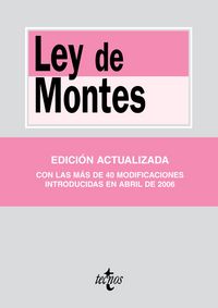 Ley de Montes, de EDITORIAL TECNOS | portada del libro