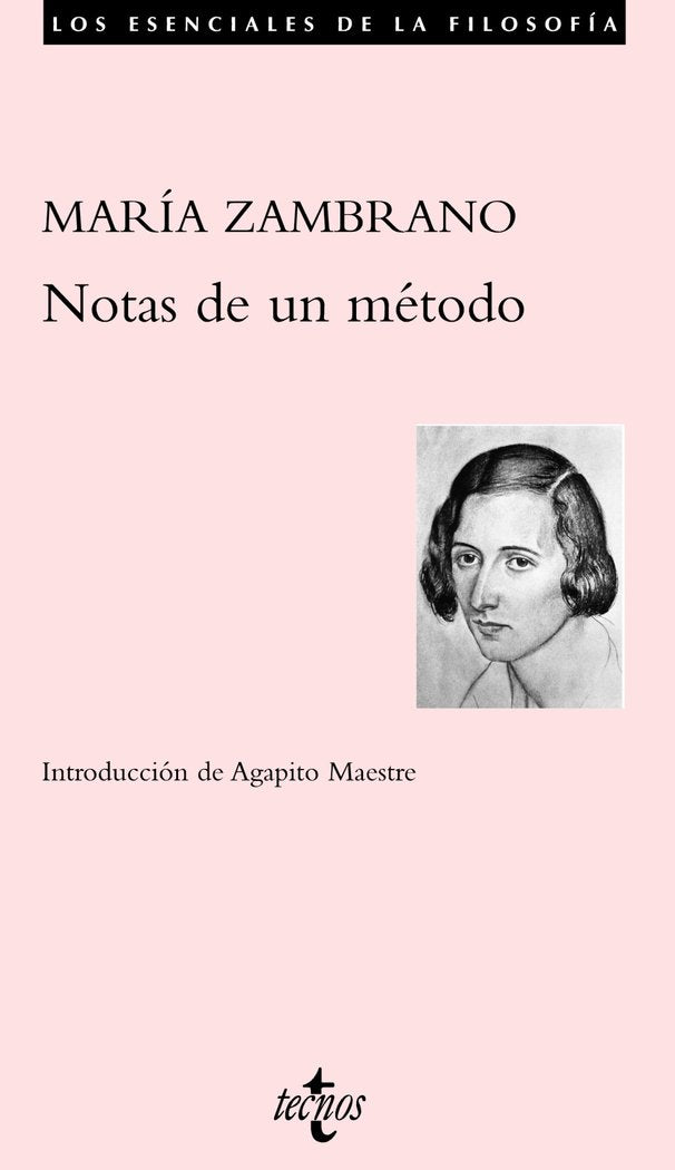 Notas de un método, de Zambrano, María | portada del libro