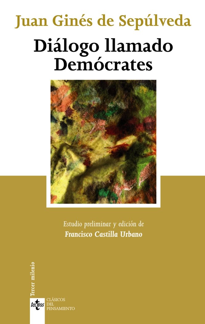 Diálogo llamado Demócrates, de Sepúlveda, Juan Ginés de | portada del libro