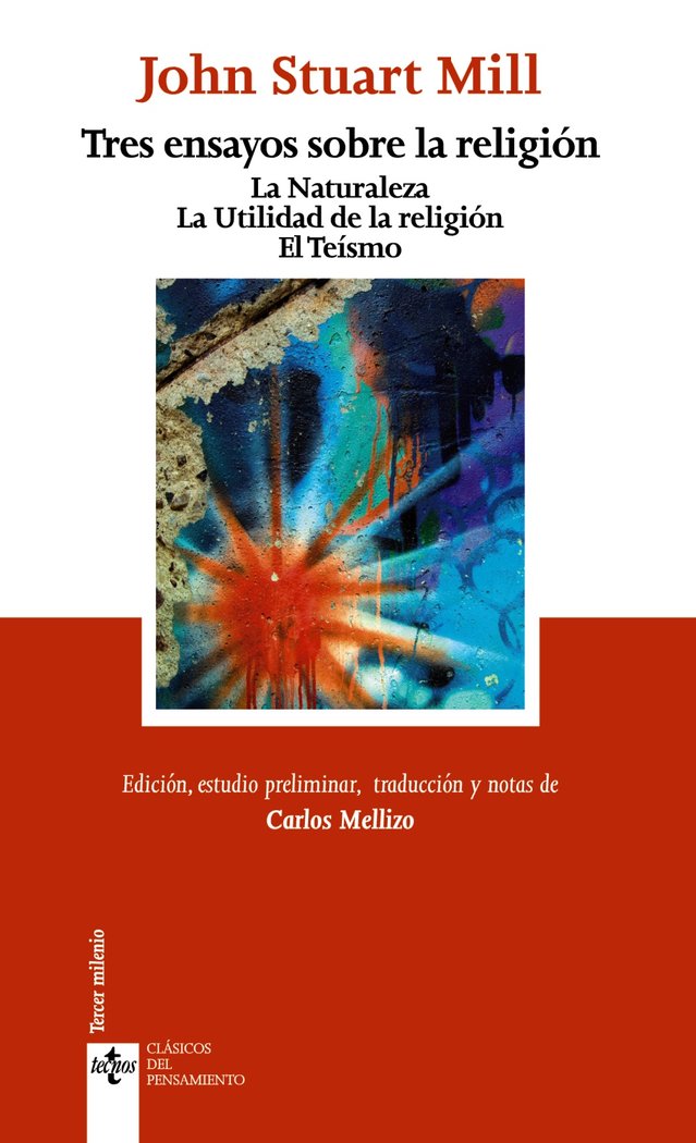 Tres ensayos sobre la religión, de Mill, John Stuart | portada del libro