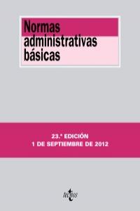 Normas administrativas básicas, de - | portada del libro