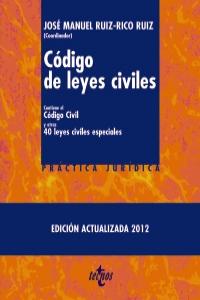 Código de leyes civiles, de RUIZ-RICO RUIZ, JOSé MANUEL | portada del libro