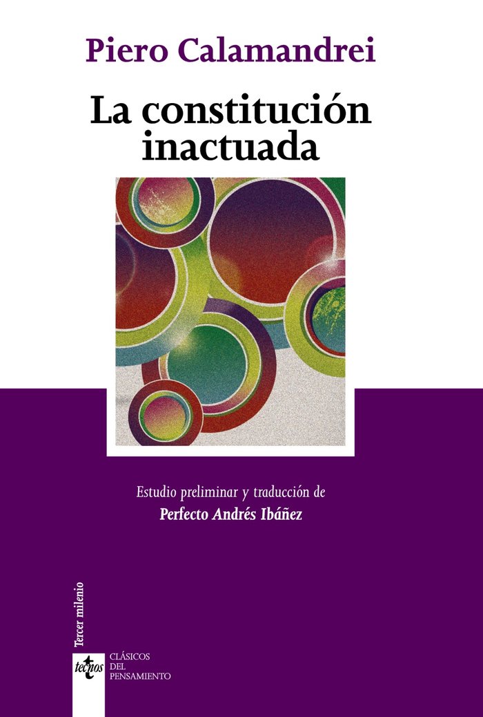 La constitución inactuada, de Calamandrei, Piero | portada del libro