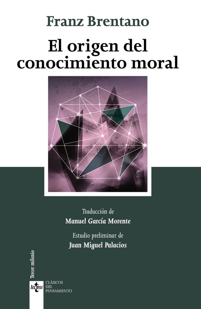 El origen del conocimiento moral, de Brentano, Franz | portada del libro