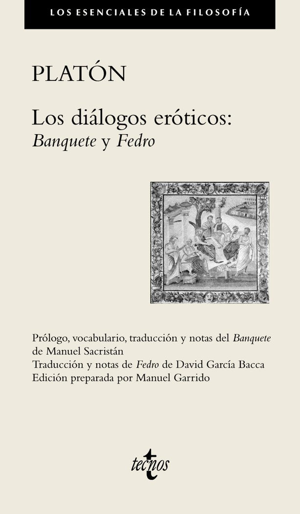 Los diálogos eróticos:, de Platón | portada del libro