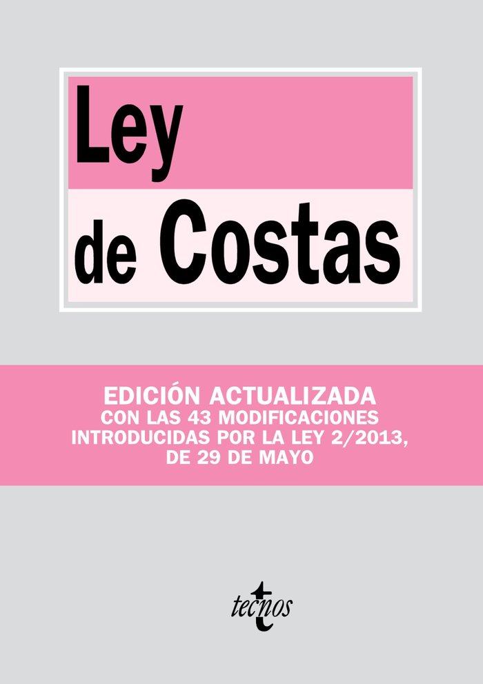 Ley de Costas, de Editorial Tecnos | portada del libro
