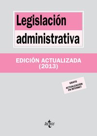 Legislación administrativa, de EDITORIAL TECNOS | portada del libro