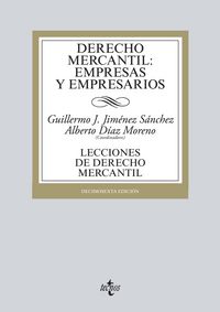 Derecho mercantil: empresas y empresarios, de JIMéNEZ SáNCHEZ, GUILLERMO J. | portada del libro