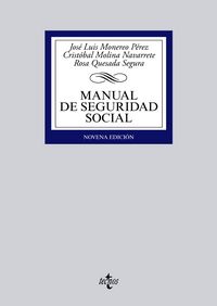 Manual de Seguridad Social, de MONEREO PéREZ, JOSé LUIS | portada del libro