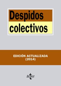 Despidos colectivos, de EDITORIAL TECNOS | portada del libro