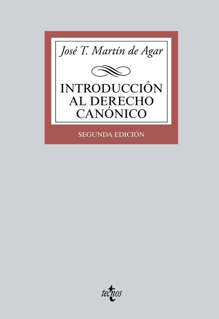 Introducción al Derecho Canónico, de Martín de Agar, José T. | portada del libro
