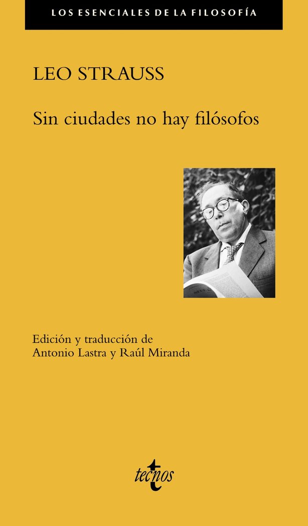 Sin ciudades no hay filósofos, de Strauss, Leo | portada del libro