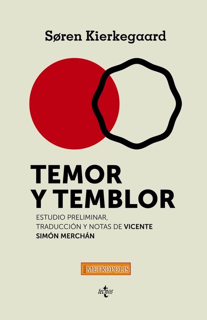 Temor y temblor, de Kierkegaard, Sören | portada del libro